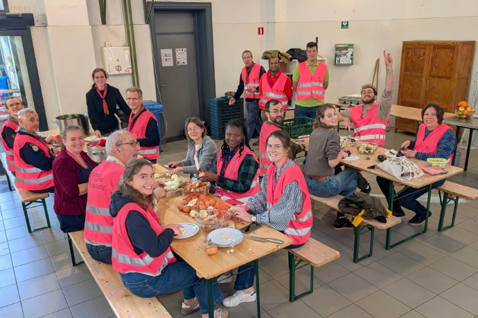 Les bénévoles en action